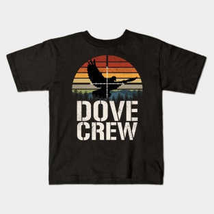 Vintage Sunset Dove Crew Matching Dove Hunting Trip Kids T-Shirt